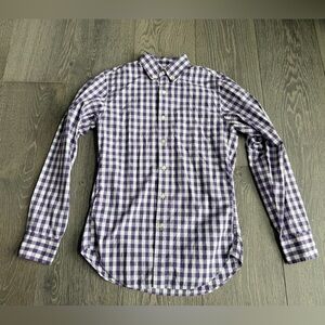 J.Crew Factory Plaid Button Down Shirt in Purple Size XS